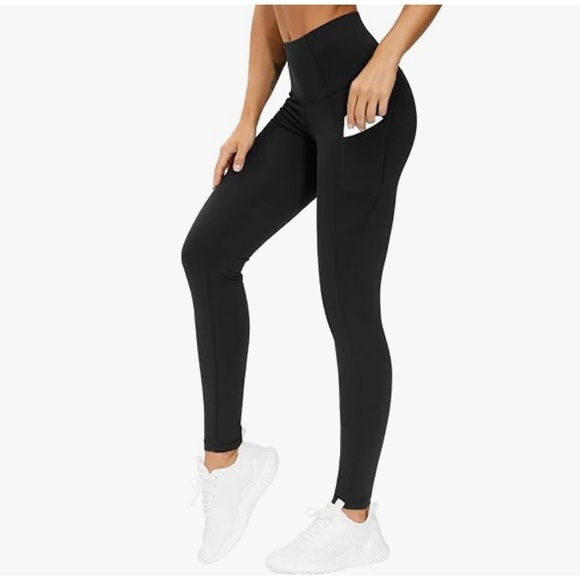 The Gym People Pants - THE GYM PEOPLE High L Waist Yoga Pants Pockets Tummy Control Run Yoga Le…